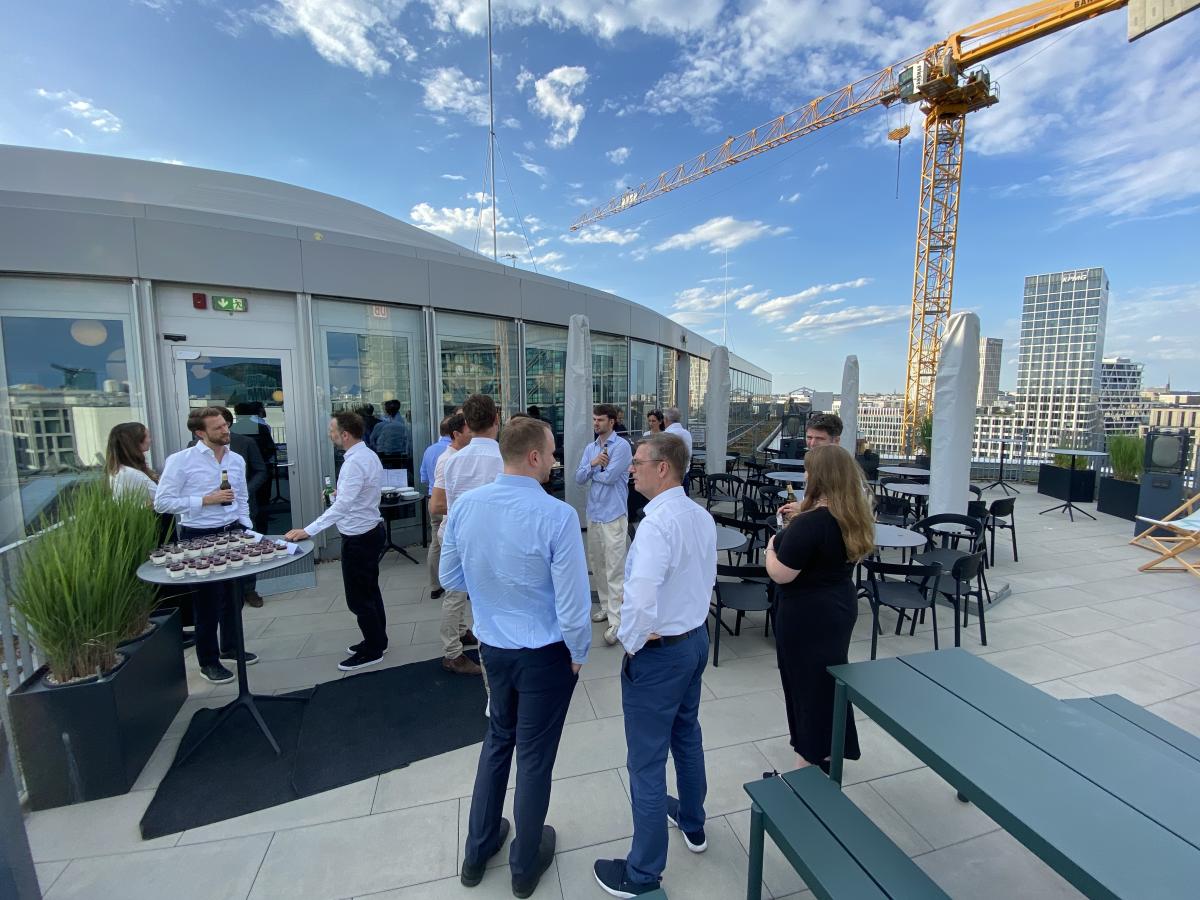 Networking auf der Dachterrasse